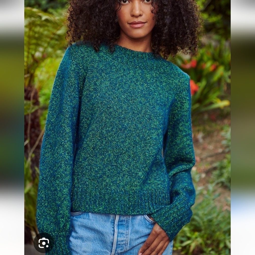 XiRENA Dillan Sweater in Northern Lights Blue Green Small $325 Retail